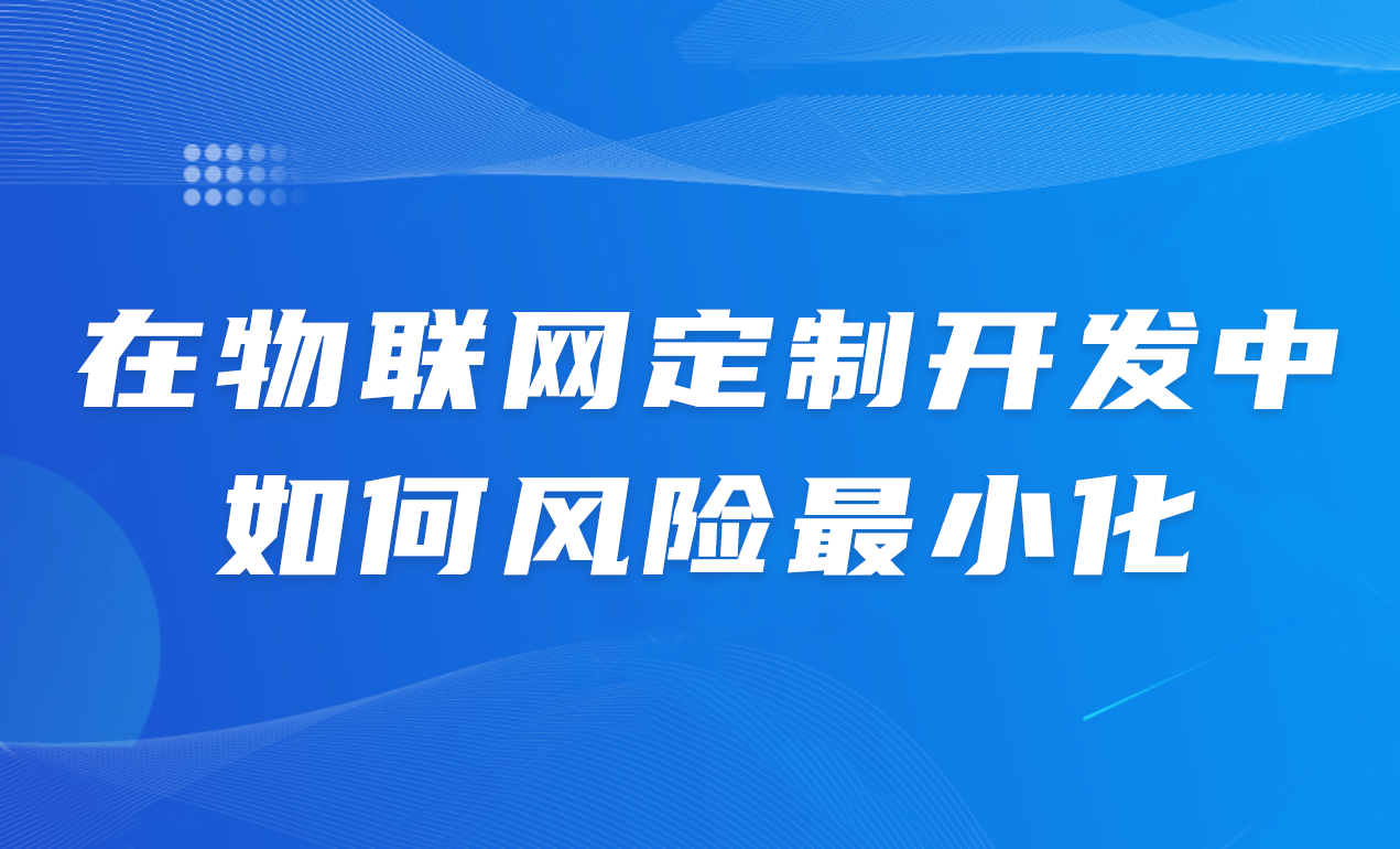 在物联网定制开发中，如何风险最小化